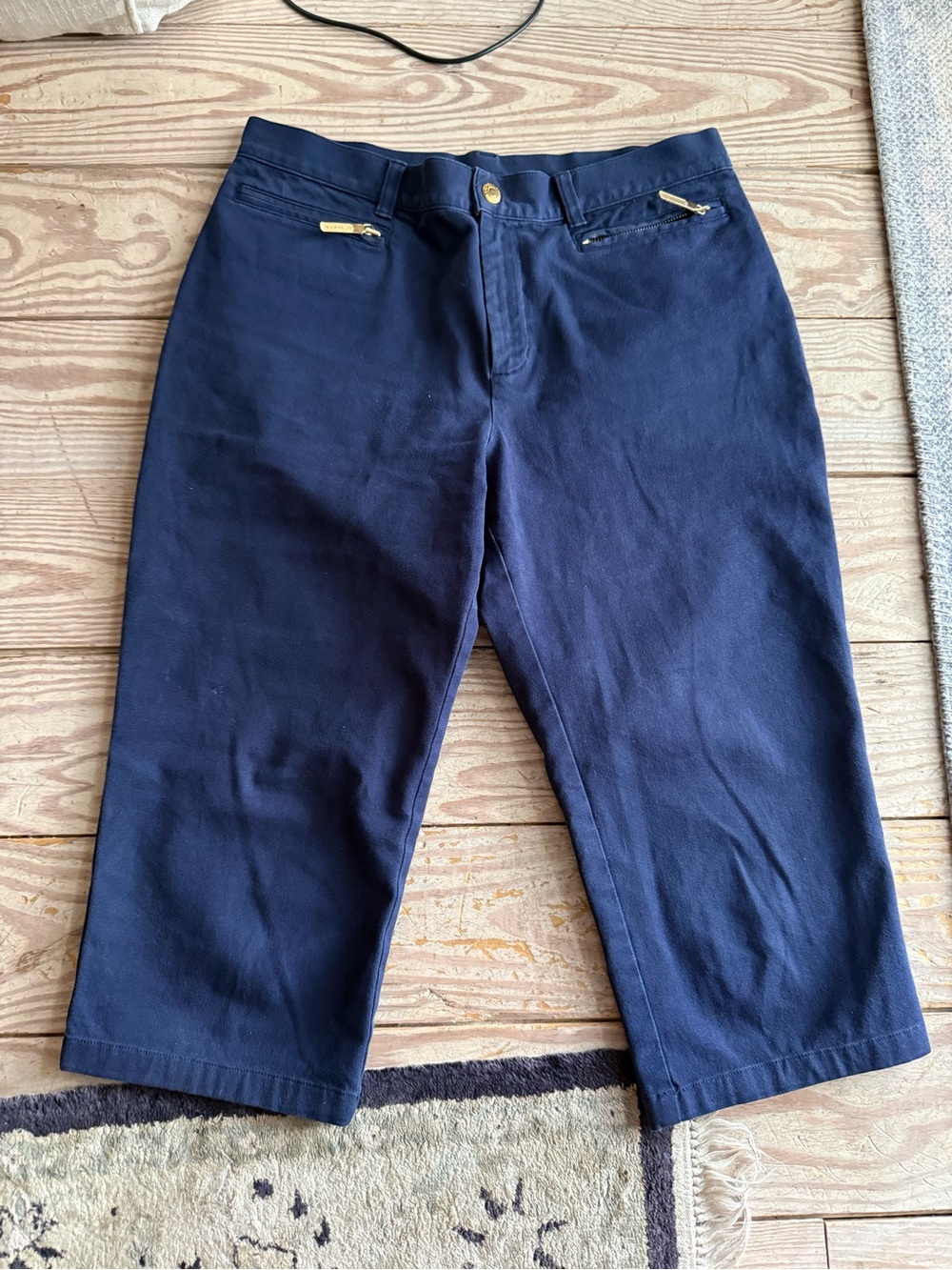 Lauren Jeans Co. Ralph Lauren Navy Capri Pants Size 10P